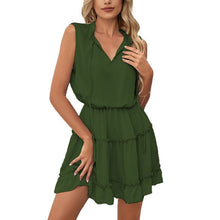 Load image into Gallery viewer, V neck Sleeveless Skirt
