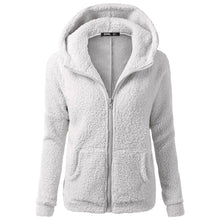 Load image into Gallery viewer, Plush Hoodie Coat
