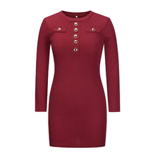 Load image into Gallery viewer, Button Thread Hip Skirt
