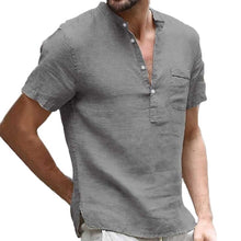 Load image into Gallery viewer, Men Cotton Button Shirt with Pocket
