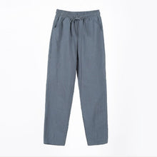 Load image into Gallery viewer, Women&#39;s Casual Cotton And Linen Elastic Waist Straight Pants
