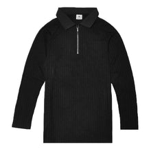 Load image into Gallery viewer, Men&#39;s Muscle T Shirts Long Sleeve Quarter Zip Polo Shirts

