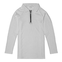 Load image into Gallery viewer, Men&#39;s Muscle T Shirts Long Sleeve Quarter Zip Polo Shirts
