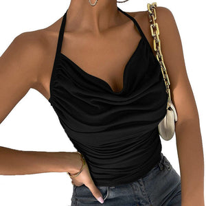 Womens sexy suspender vest top