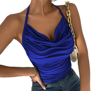 Womens sexy suspender vest top