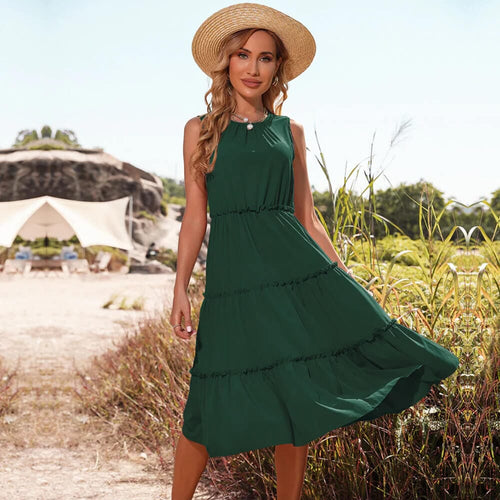 Sleeveless Knee-high Dress