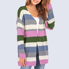 Load image into Gallery viewer, Striped Loose Cardigan Sweater
