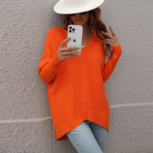 Load image into Gallery viewer, V-neck Backless Sweater
