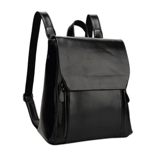 Women Leather Soft-able Unisex Backpacks